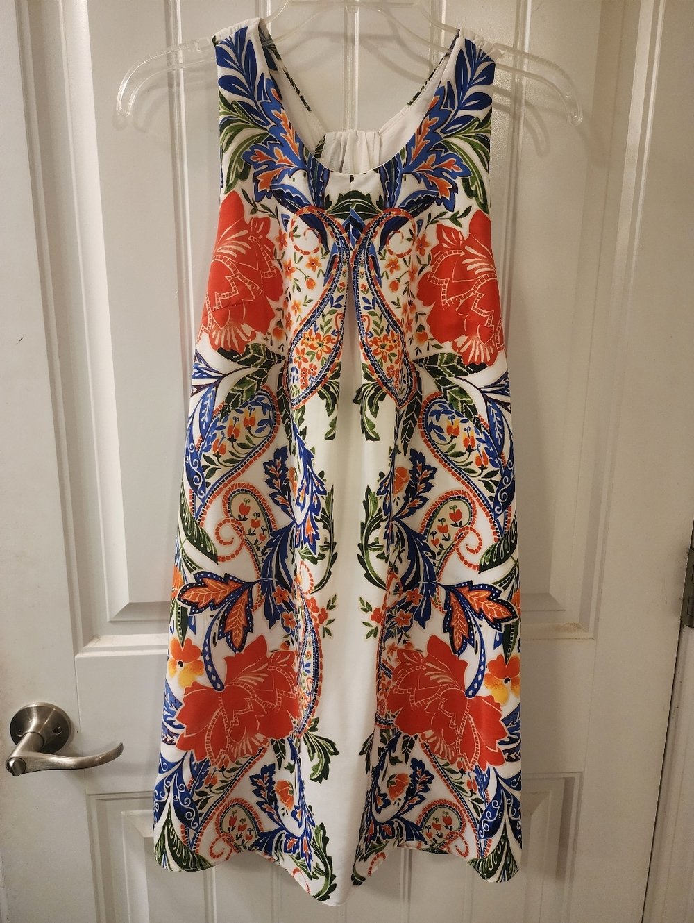 Gianni Bini Floral Shift Dress Size S Colorful Boho Sleeveless Mini